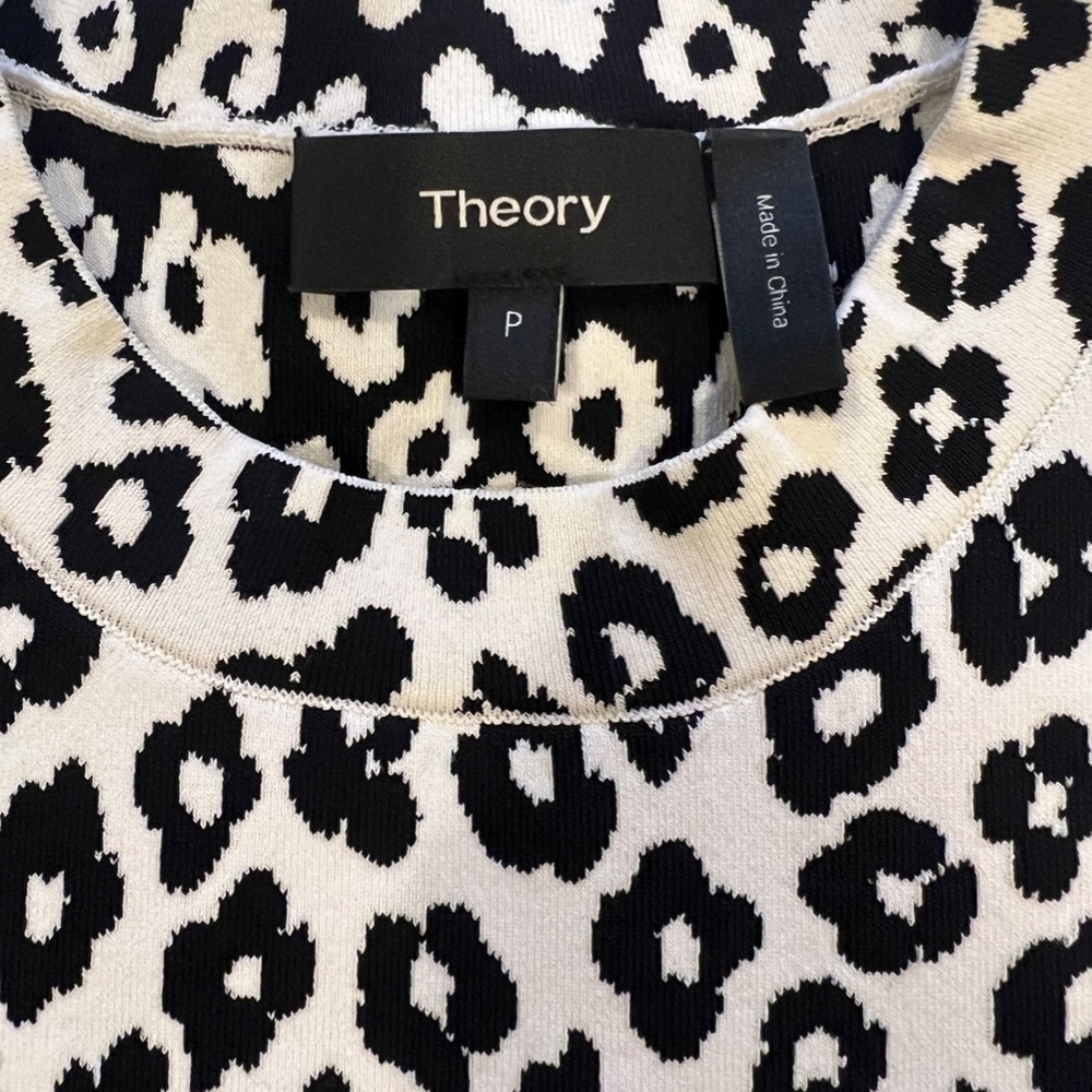 Theory Leopard Print Shell Top - image 3